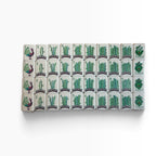 4 Layer Teal Back American Mahjong Tile Set