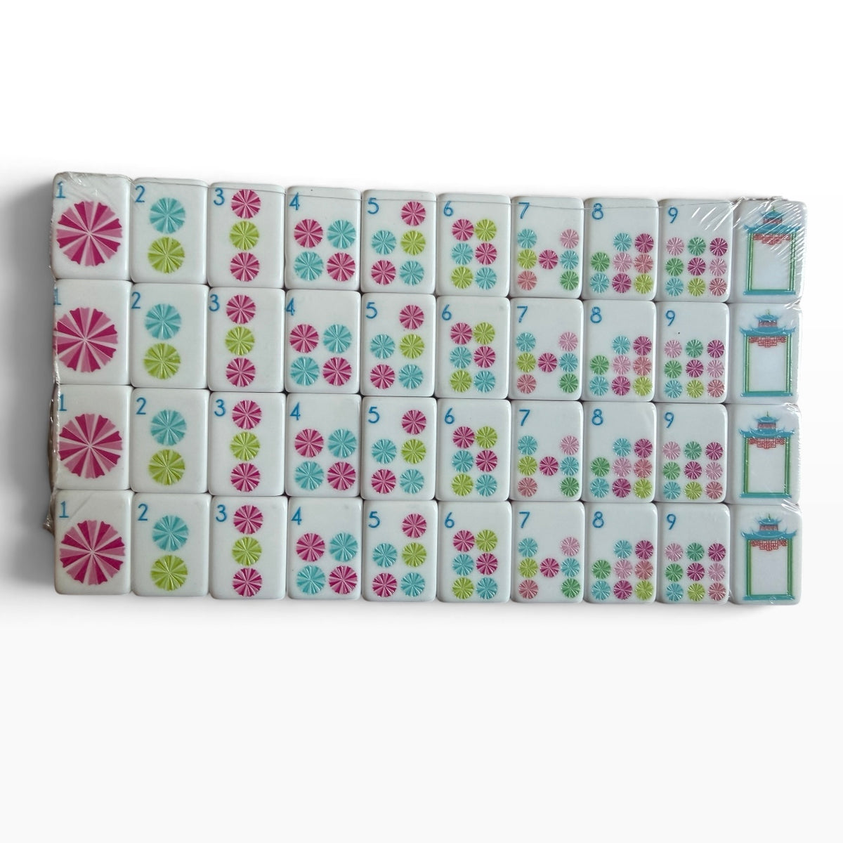 4 Layer Tortoise Back American Mahjong Tile Set