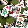 4 Layer Olive Green Back American Mahjong Tile Set