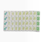 4 Layer Lime Green Back American Mahjong Tile Set
