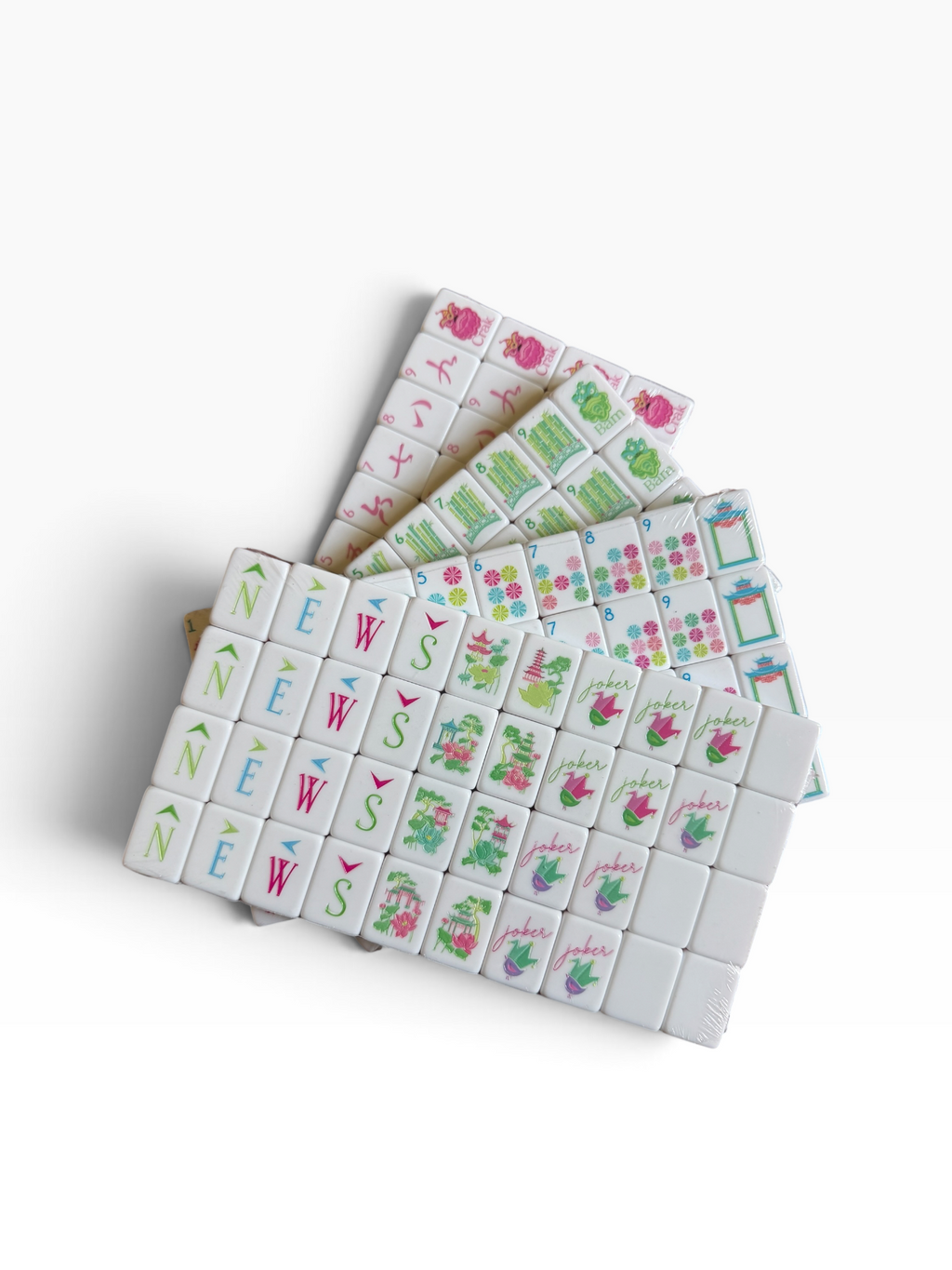 4 Layer Tortoise Back American Mahjong Tile Set