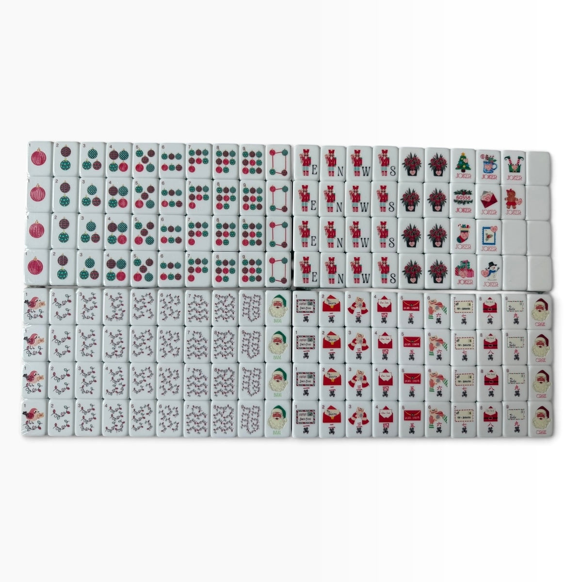A Darling Christmas in Western Springs 4 Layer Custom Designed American Mahjong Tile Set