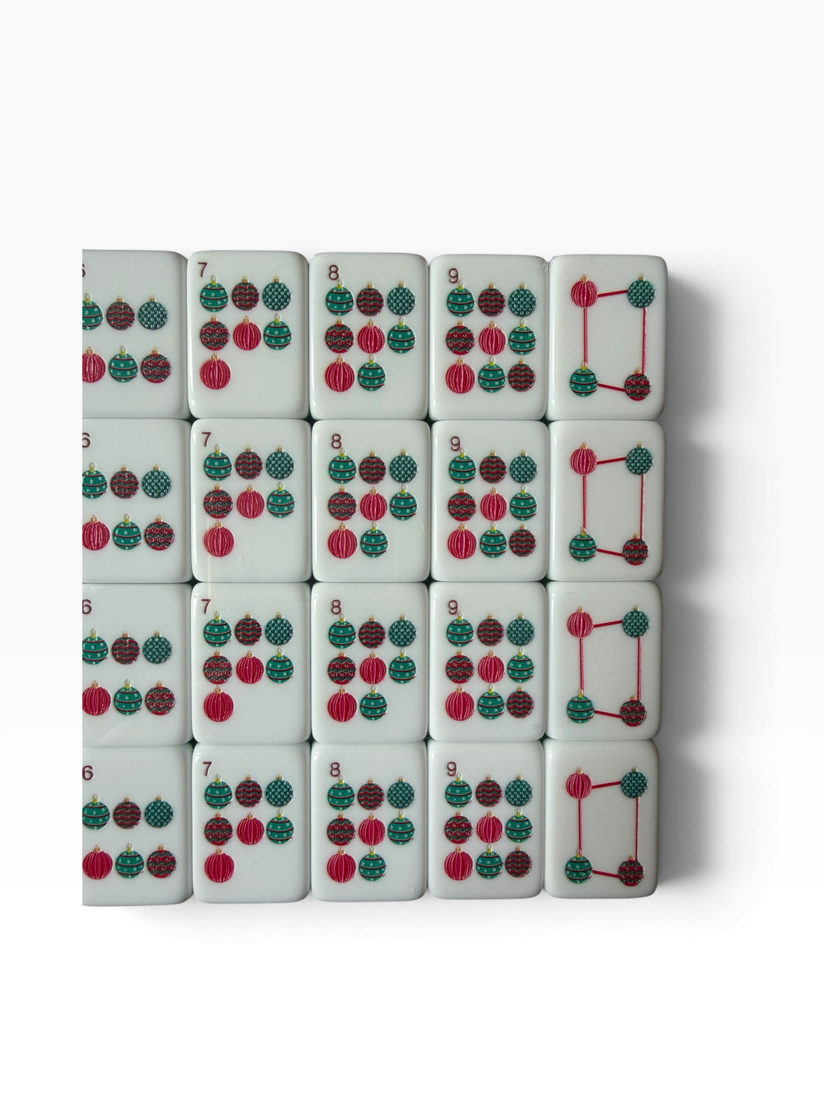 A Darling Christmas in Western Springs 4 Layer Custom Designed American Mahjong Tile Set