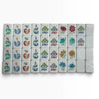 4 Layer Burnt Orange Back American Mahjong Tile Set