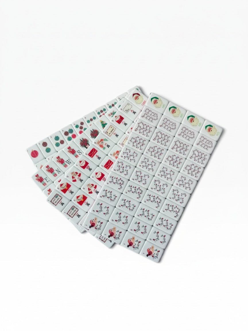 A Darling Christmas in Western Springs 4 Layer Custom Designed American Mahjong Tile Set