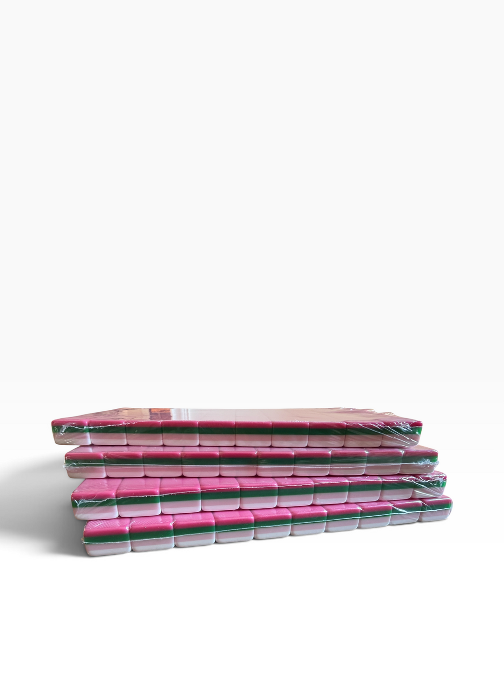 4 Layer Pink Back American Mahjong Tile Set