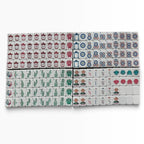 4 Layer Olive Green Back American Mahjong Tile Set