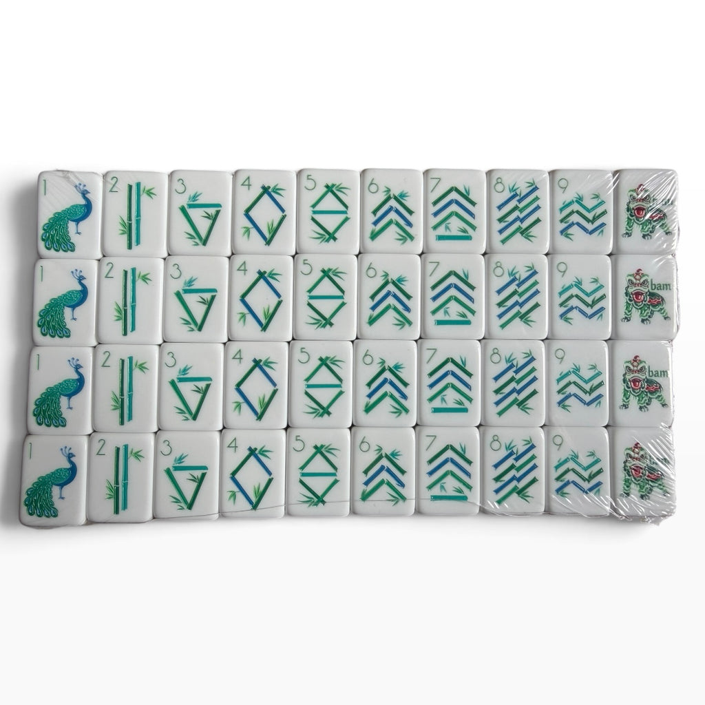 4 Layer Burnt Orange Back American Mahjong Tile Set