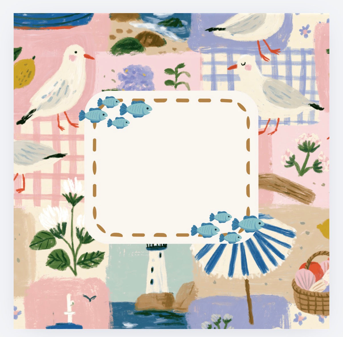 Seaside Serenity Mahjong Mat