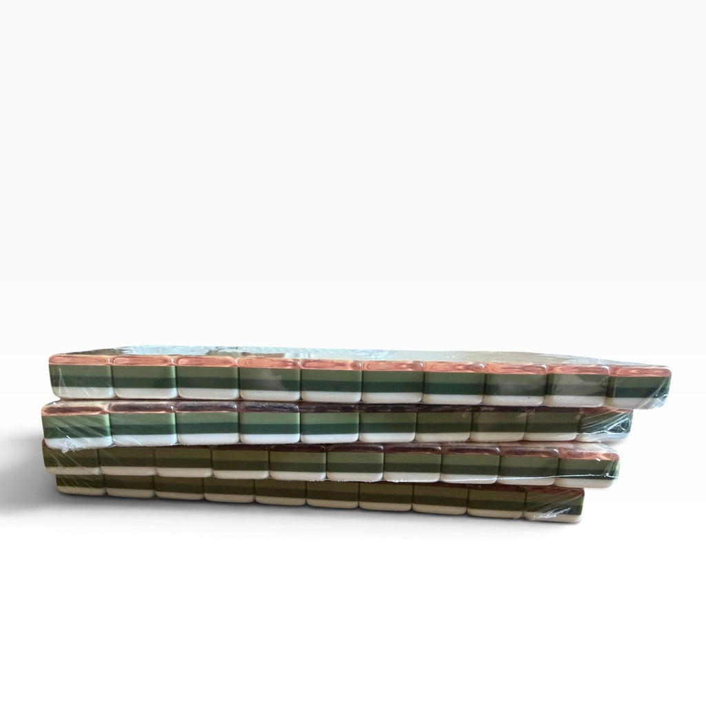 4 Layer Wood Grain Look Back American Mahjong Tile Set