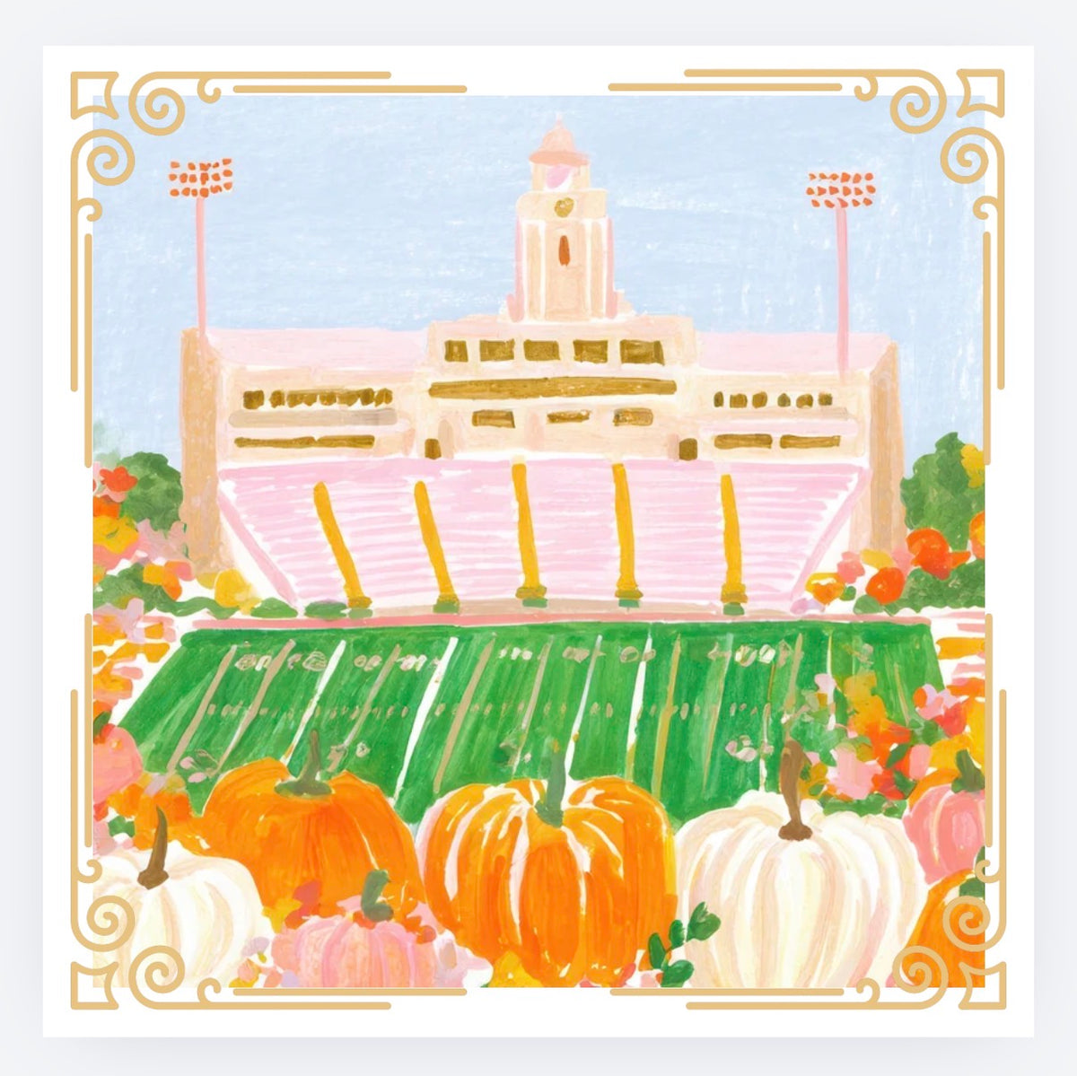 Autumn on the Field Mahjong Mat