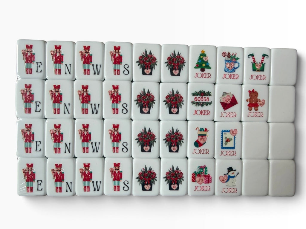 A Darling Christmas in Western Springs 4 Layer Custom Designed American Mahjong Tile Set