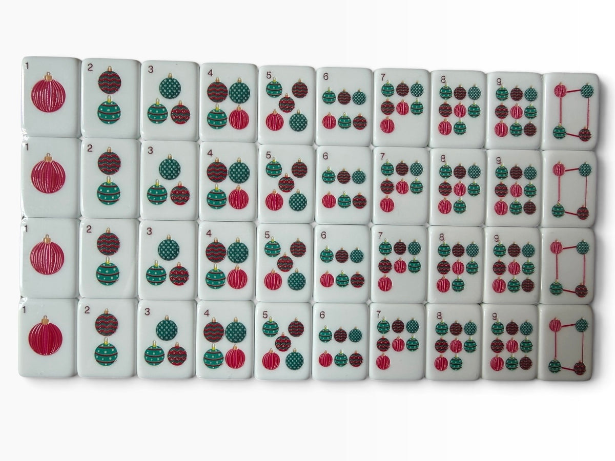 A Darling Christmas in Western Springs 4 Layer Custom Designed American Mahjong Tile Set