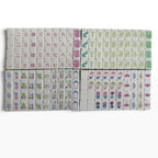 4 Layer Lime Green Back American Mahjong Tile Set