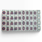 4 Layer Burnt Orange Back American Mahjong Tile Set