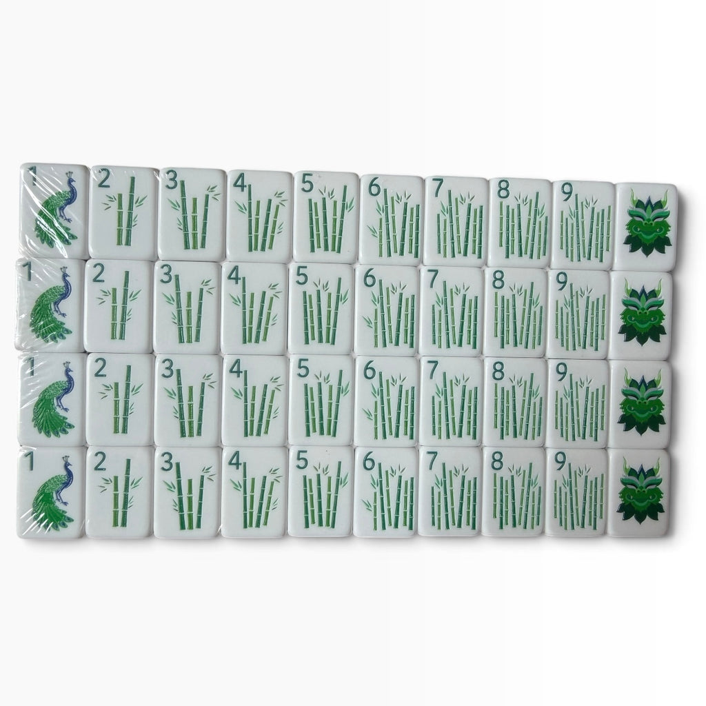 4 Layer Purple Back American Mahjong Tile Set