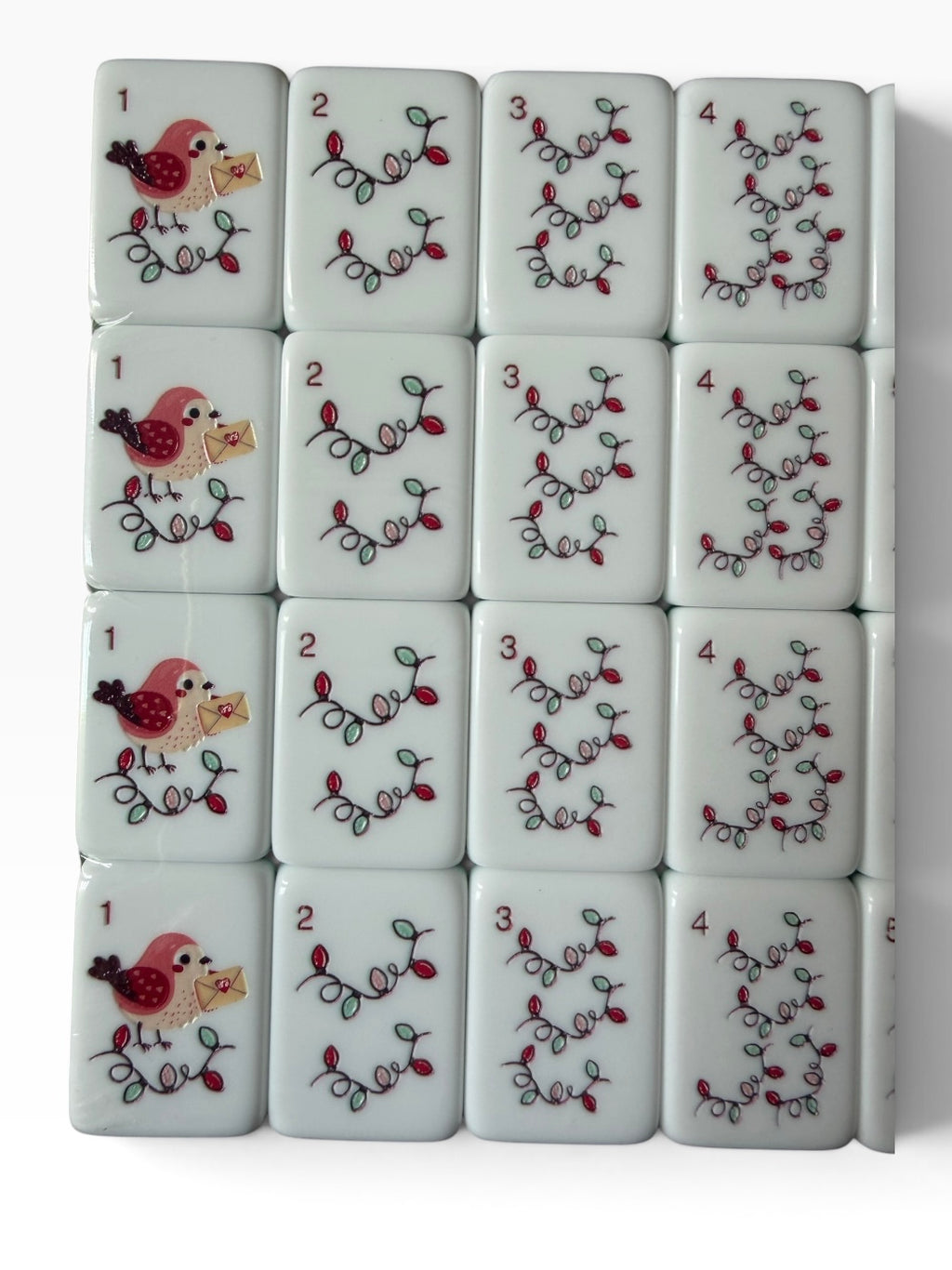 A Darling Christmas in Western Springs 4 Layer Custom Designed American Mahjong Tile Set