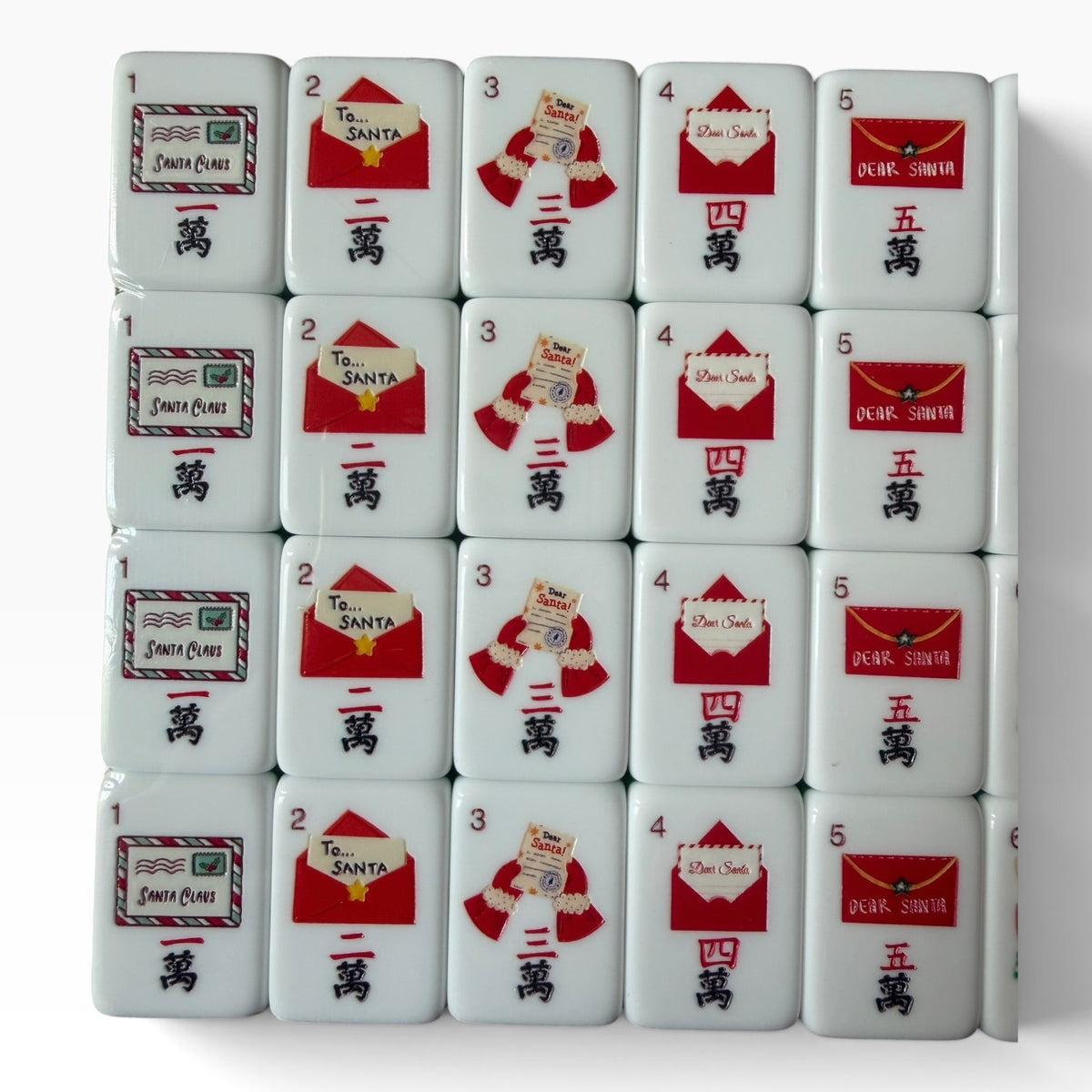A Darling Christmas in Western Springs 4 Layer Custom Designed American Mahjong Tile Set