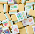 4 Layer Light Yellow Back American Mahjong Tile Set