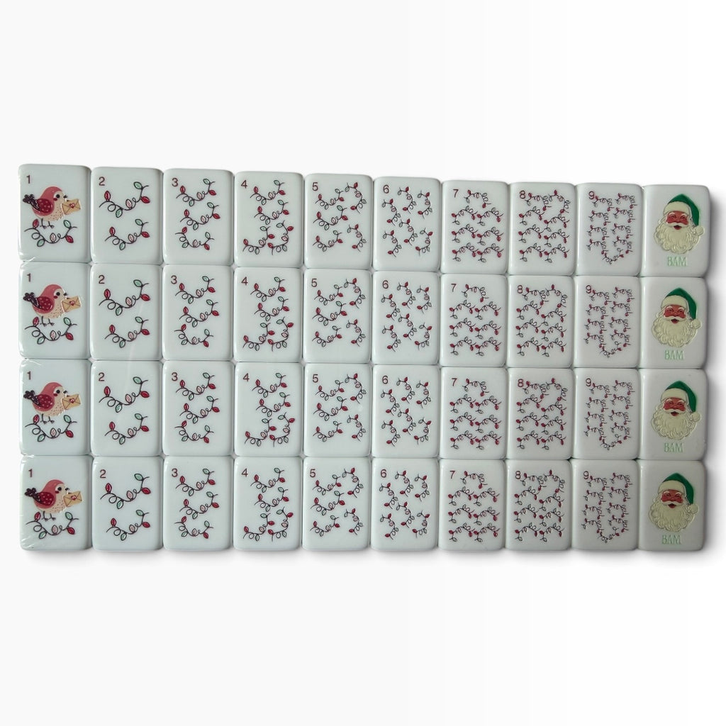 A Darling Christmas in Western Springs 4 Layer Custom Designed American Mahjong Tile Set