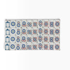4 Layer Olive Green Back American Mahjong Tile Set