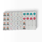 4 Layer Olive Green Back American Mahjong Tile Set