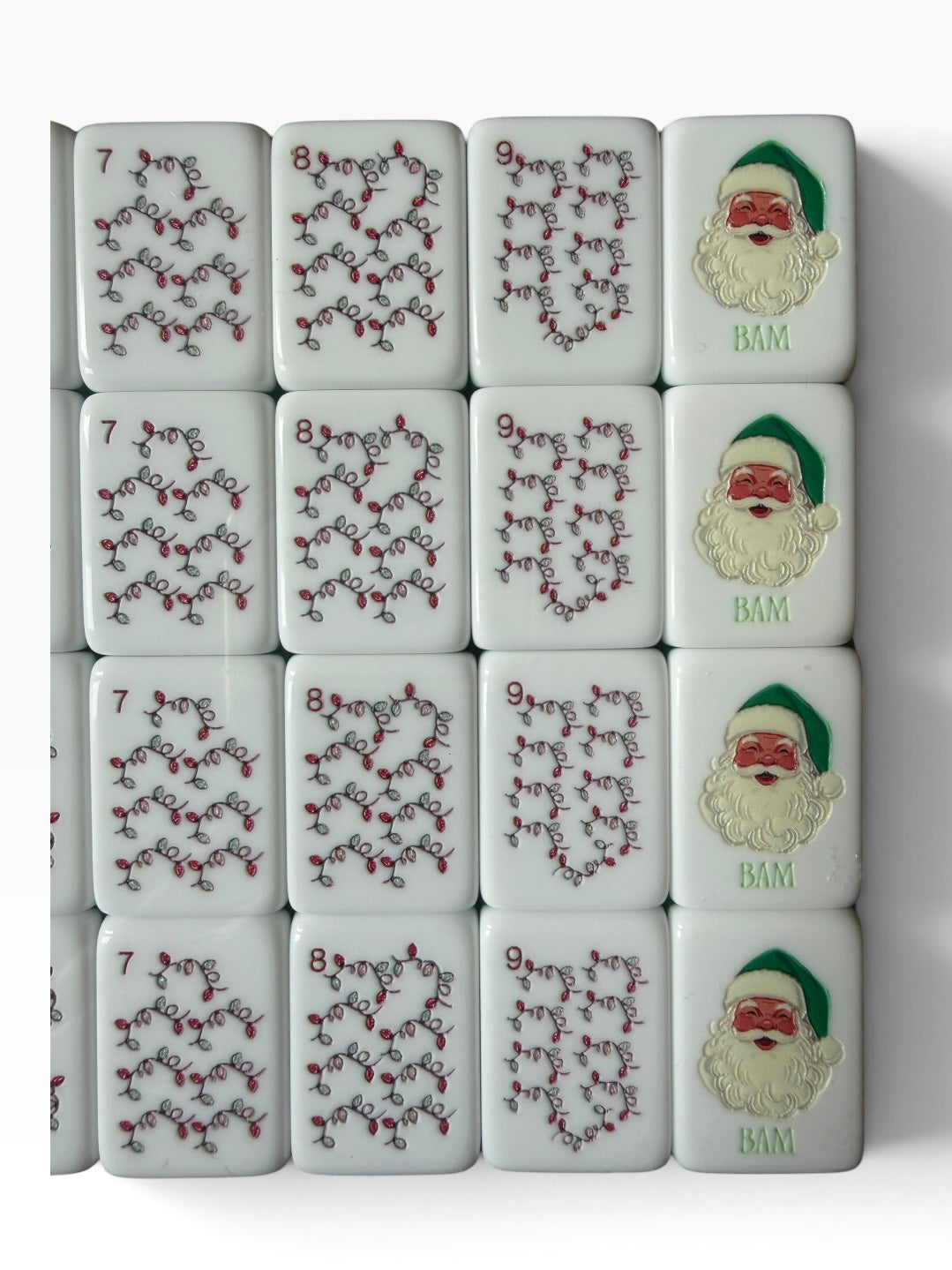A Darling Christmas in Western Springs 4 Layer Custom Designed American Mahjong Tile Set