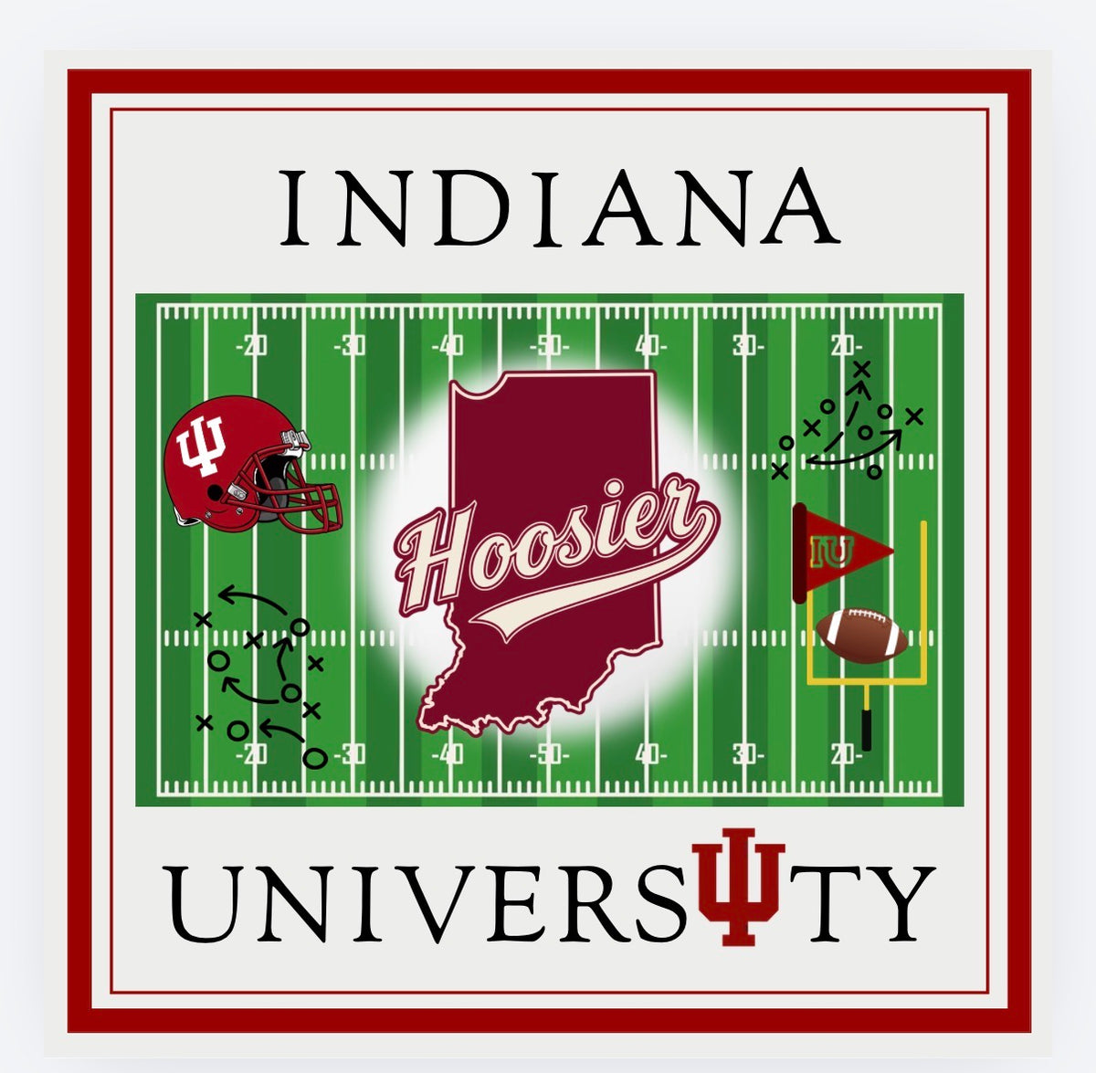 Hoosier Huddle Mahjong Mat