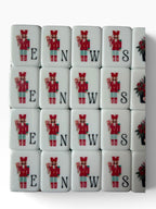 A Darling Christmas in Western Springs 4 Layer Custom Designed American Mahjong Tile Set