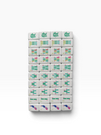 4 Layer Milk Pink Back Mahjong Tile Set