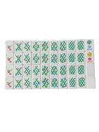 4 Layer Orange Back American Mahjong Tile Set