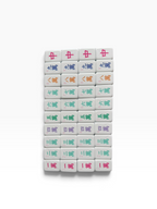4 Layer Milk Pink Back Mahjong Tile Set