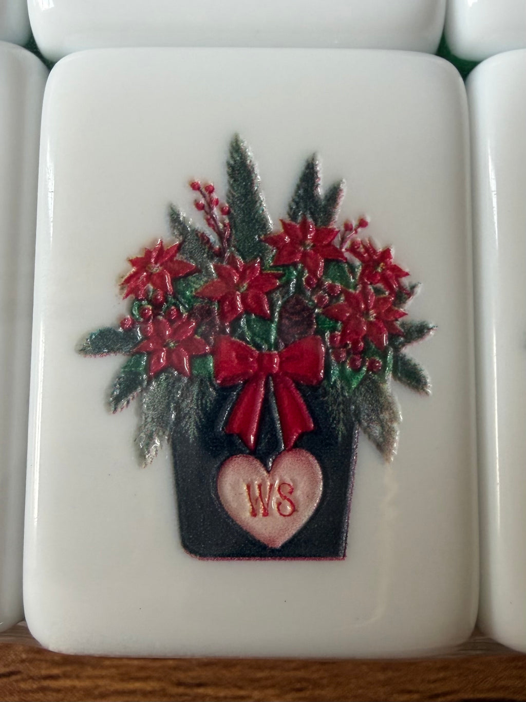 A Darling Christmas in Western Springs 4 Layer Custom Designed American Mahjong Tile Set