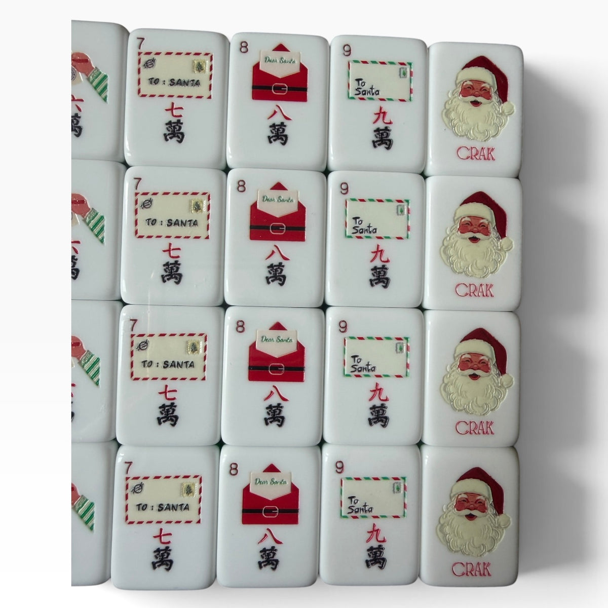 A Darling Christmas in Western Springs 4 Layer Custom Designed American Mahjong Tile Set