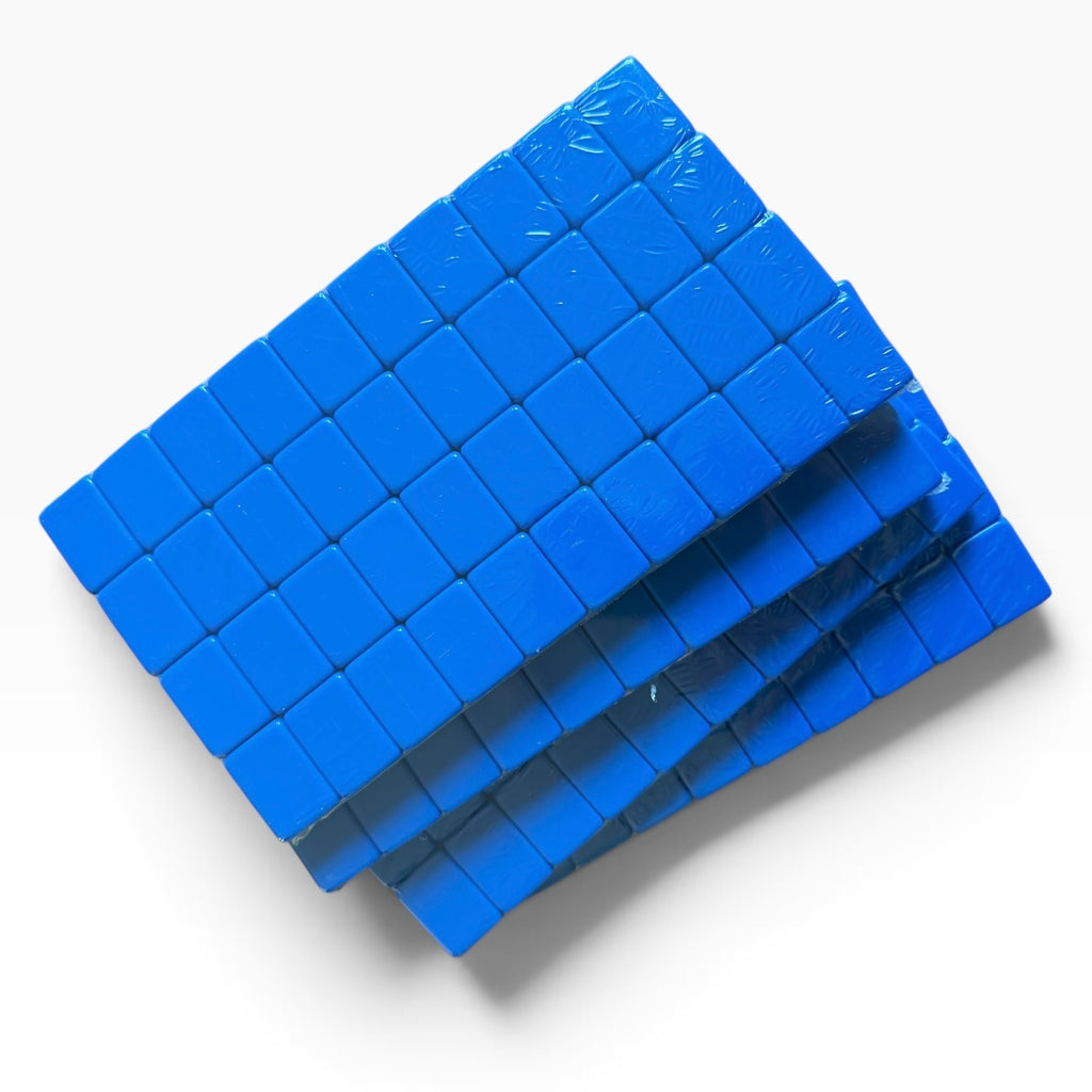 4 Layer Lake Blue Back American Mahjong Tile Set