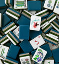 4 Layer Teal Back American Mahjong Tile Set