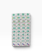 4 Layer Milk Pink Back Mahjong Tile Set