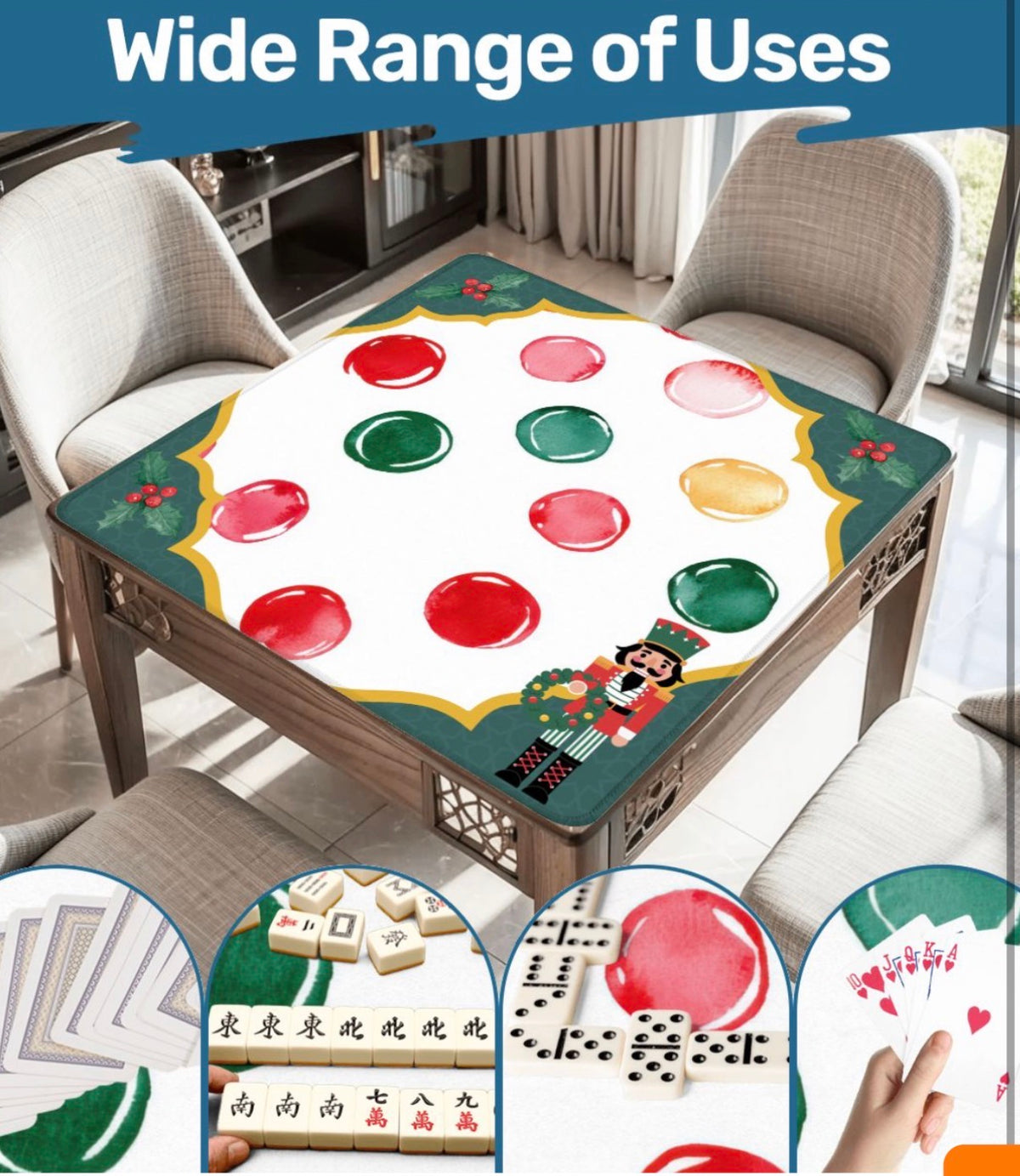 Nutcracker Noel Mahjong Mat