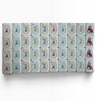 4 Layer Burnt Orange Back American Mahjong Tile Set