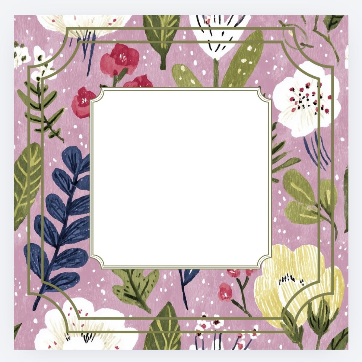 Purple Petals Mahjong Mat