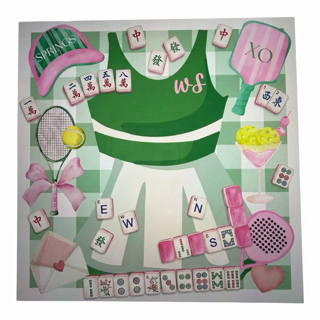 Courtside Darling Western Springs Custom Mahjong Mat