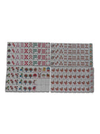 Christmas Cheer Custom Designed  Holiday Mahjong Tile Set & Tile Bag